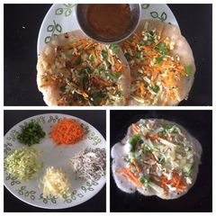 A picture of Crunchy brown rice mini pizza  uttapam.