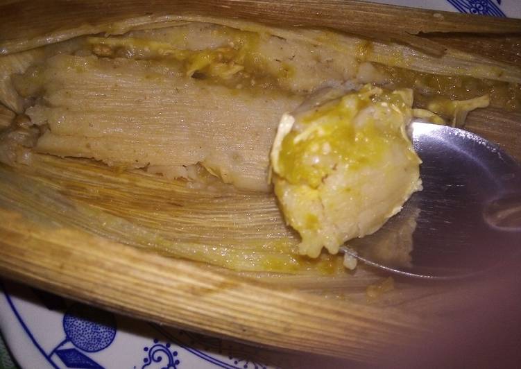 Tamales Verdes De Rajas Y Dulces Receta De Yezzy Cookpad