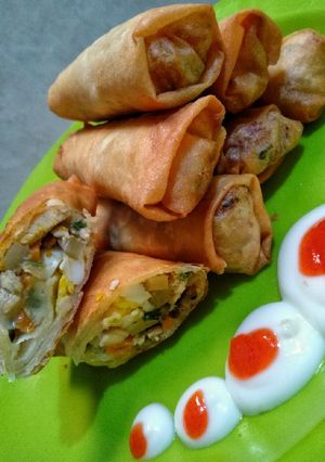 Foto resep Lumpia Ayam Telur Mayonais