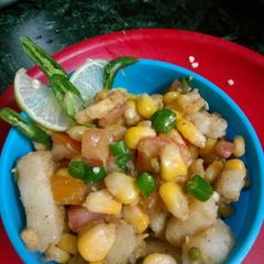 A picture of Corn potato chat.