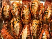 A picture of garlic lobster