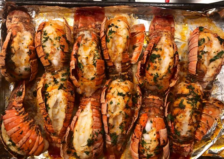 Seared lobsters