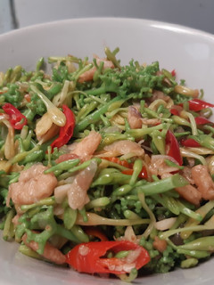 Foto resep Tumis Bunga Pepaya Ebi