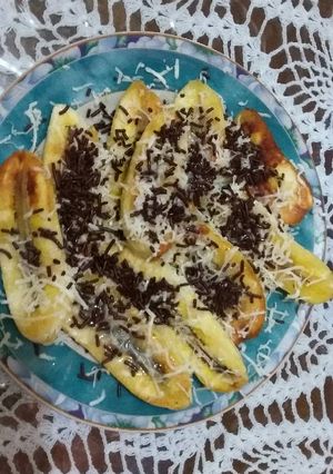 Foto resep Pisang bakar coklat keju