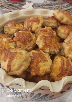 Bryndzás-baconös virágok recept fotója