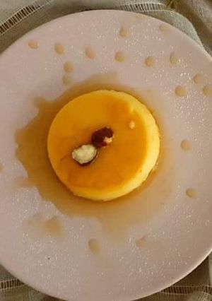 Une photo de Flan à la vanille