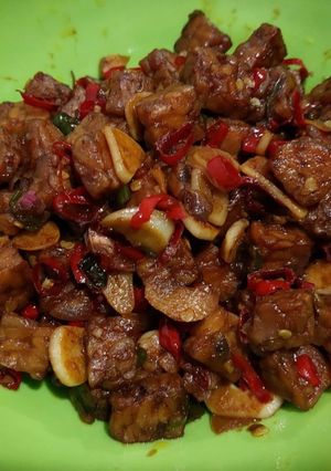 Foto resep Tempe Orek (basah) Pedas Manis