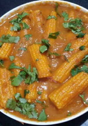A picture of Baby Corn Massala.