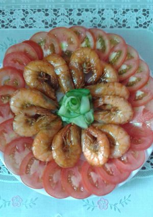 Hình của món Tôm Rang Me.