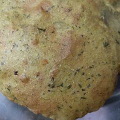Leftover methi aloo and daal poori A picture of Leftover methi aloo and daal poori.