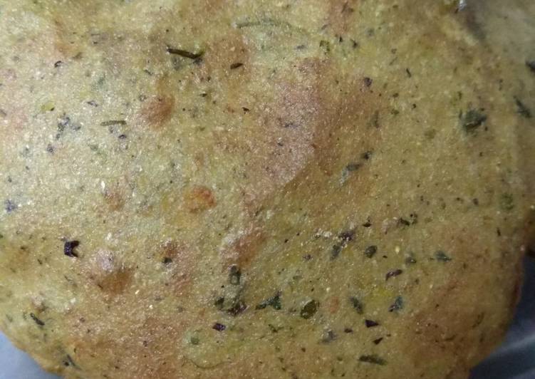 Recipe of Ultimate Leftover methi aloo and daal poori