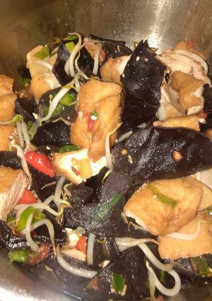 Foto resep Jamur kuping tumis tahu toge