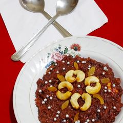 A picture of Beatroot Halwa.