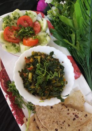 A picture of Tandulja Bhaji (chauli bhaji).
