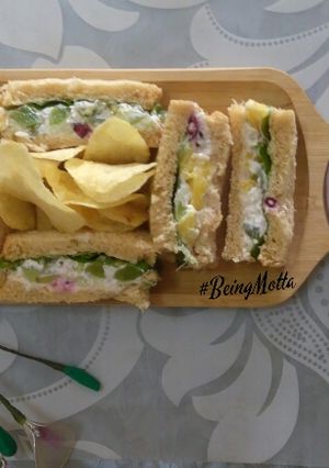 A picture of Russian Salad Cold Sandwich.