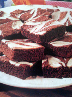 A picture of One Bowl Cream Cheese Brownies.