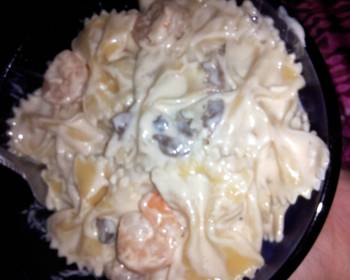 Ultimate, Prepare extra creamy bow tie shrimp alfredo Most Delicious