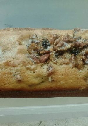 Una foto de Budín de nueces