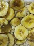 Overnight oat toping banana