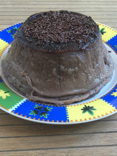 Una foto de Flan chocolate
