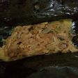 Pepes ayam suwir kuning