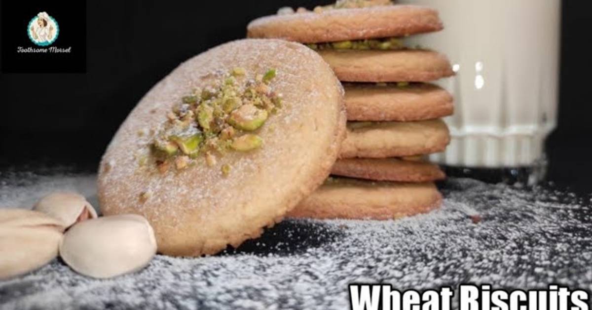 Wheat biscuit without oven Aata biscuit recipe Recipe by Toothsome