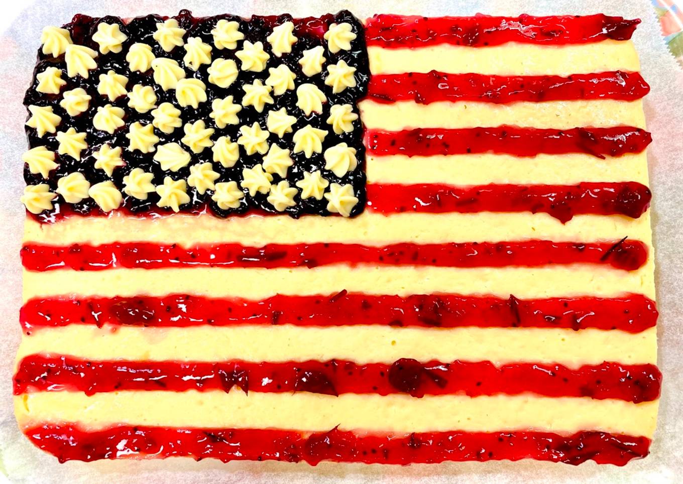 American Flag Cake