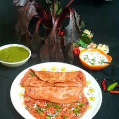 Wheat Flour n Beetroot Stuffed Chila A picture of Wheat Flour n Beetroot Stuffed Chila.