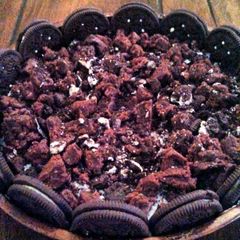 A picture of Oreo Brownie Cheesecake.