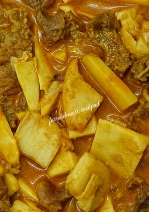 Gambar Gulai Daging Umbut Kelapa