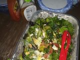 Spring salad with walnuts and goat cheese