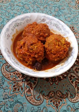 عکسی از دستور کوفته های من و پسرم