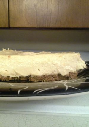 A picture of No-Bake Peanut Butter Cheesecake.