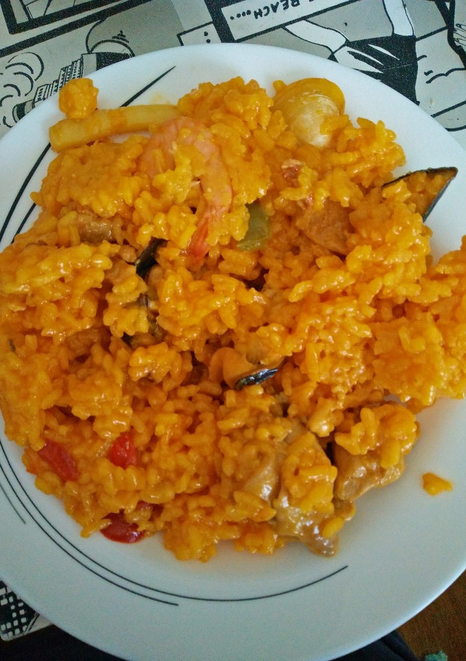 Una foto de Paella mixta para torpes