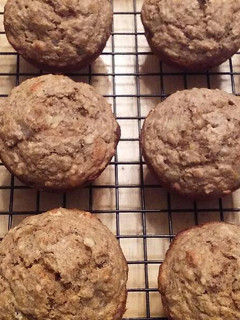 A picture of Banana Oat Muffins.