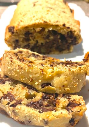 Une photo de Banana bread aux pépites de chocolat 🍫