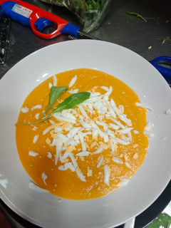 Una foto de Crema de calabacín