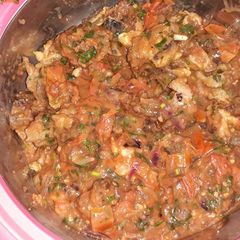 A picture of Mbuzi Choma Wet fry.
