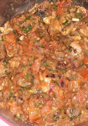 A picture of Mbuzi Choma Wet fry.