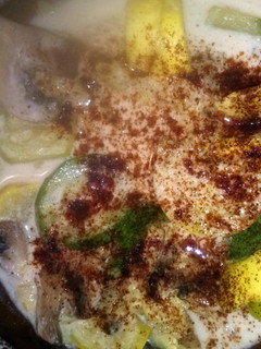 A picture of Squash and Mushroom with Sour Cream.