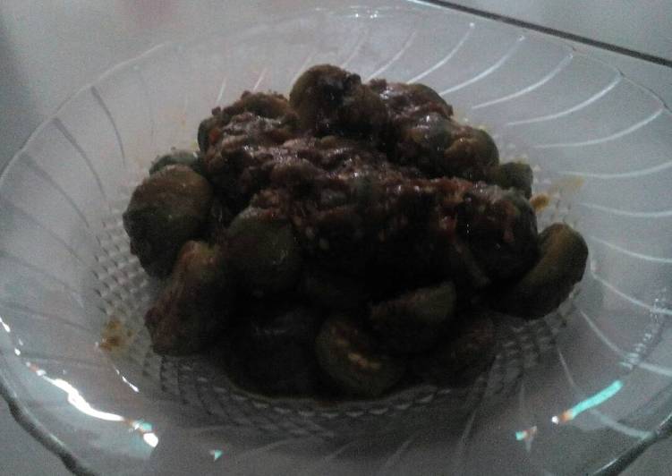 Sambal terong pedas manis