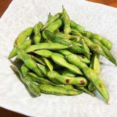 A picture of Grilled Edamame—Simply Grilled Edamame.
