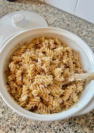 Hình của món Pasta Phô Mai Kem Và Cá Ngừ.