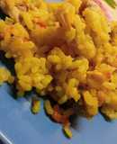 Рисовая каша с овощами и мясом