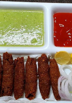 सोया कबाब (soya kabab recipe in Hindi) रेसिपी मुख्य फोटो
