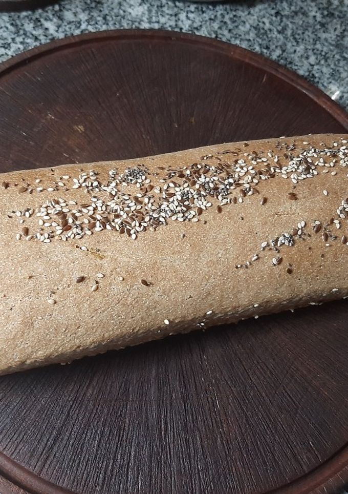 Una foto de Pan integral con salvado