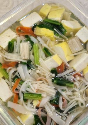 Foto resep Sup Enoki Kanikama
