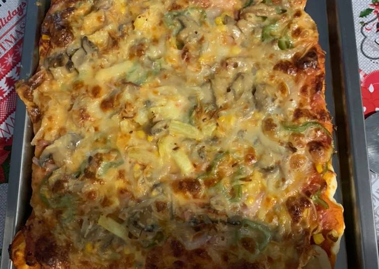 Masa de pizza rápida en Mambo