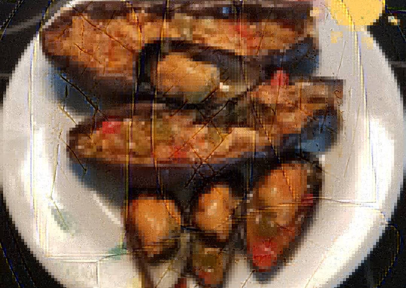 Berenjenas rellenas de salmón y mejillones