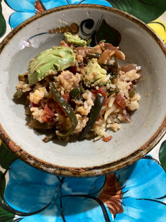Una foto de Arroz con vegetales a la Mexicana